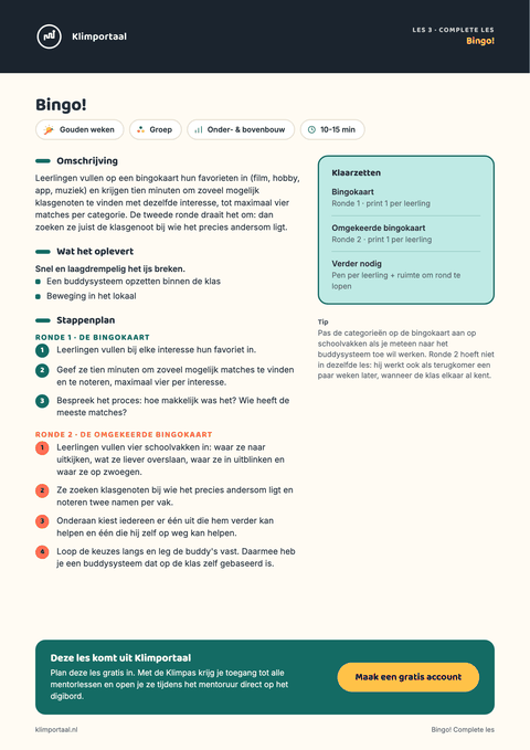 Voorbeeld van Het complete bingopakket