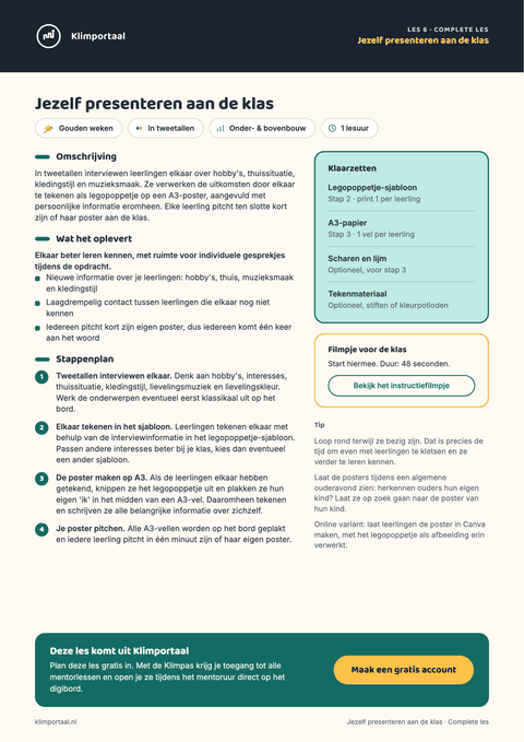 Voorbeeld van Het complete presentatiepakket